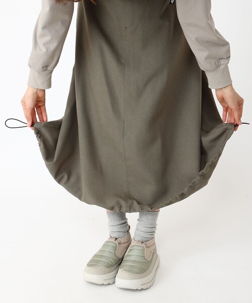 Columbia（コロンビア）の「撥水 Columbia／ウィメンズ トゥリースワロー スカート 2WAY バルーンロング／コロンビア（スカート・レディース・ブラック/グリーン・S/L/M/XL）」の10枚目の写真