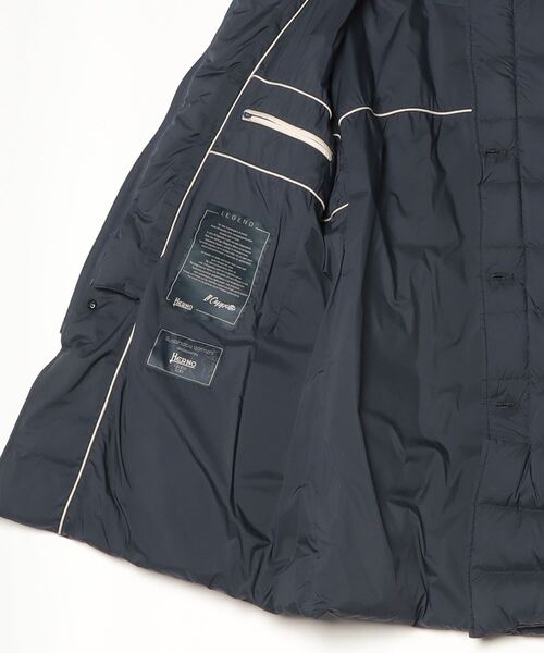 HERNO(ヘルノ)の「HERNO DOWN JACKET ヘルノ ダウンコート(ダウンジャケット/コート・メンズ・ネイビー系1/ブラック・50/44/48/46)」の19枚目の写真