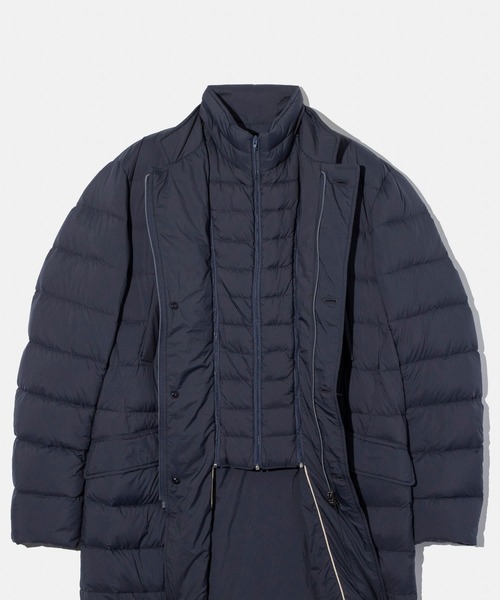 HERNO(ヘルノ)の「HERNO DOWN JACKET ヘルノ ダウンコート(ダウンジャケット/コート・メンズ・ネイビー系1/ブラック・50/44/48/46)」の11枚目の写真