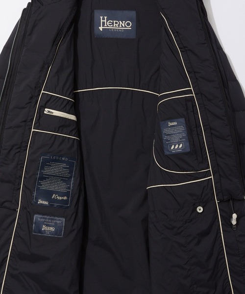 HERNO(ヘルノ)の「HERNO DOWN JACKET ヘルノ ダウンコート(ダウンジャケット/コート・メンズ・ネイビー系1/ブラック・50/44/48/46)」の8枚目の写真