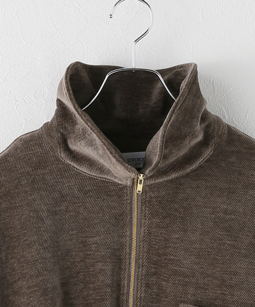 PROVOKE （プロヴォーク）の「【PROVOKE/プロヴォーク】 corduroy half zip プルオーバー（Tシャツ/カットソー・レディース・ブラウン・FREE）」の4枚目の写真