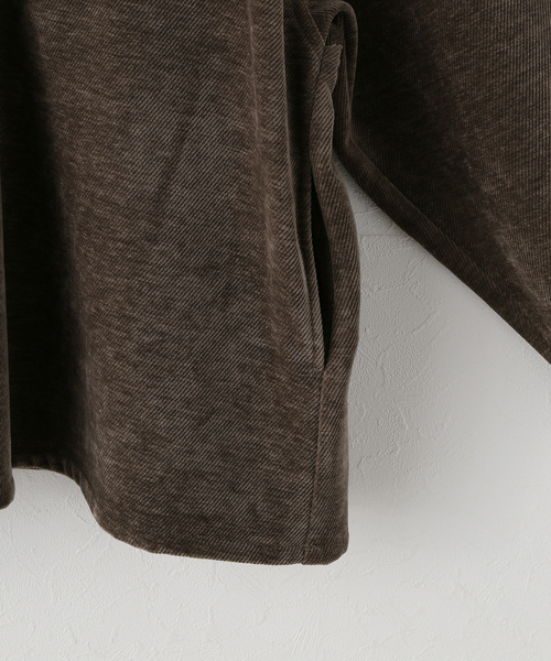 PROVOKE （プロヴォーク）の「【PROVOKE/プロヴォーク】 corduroy half zip プルオーバー（Tシャツ/カットソー・レディース・ブラウン・FREE）」の7枚目の写真