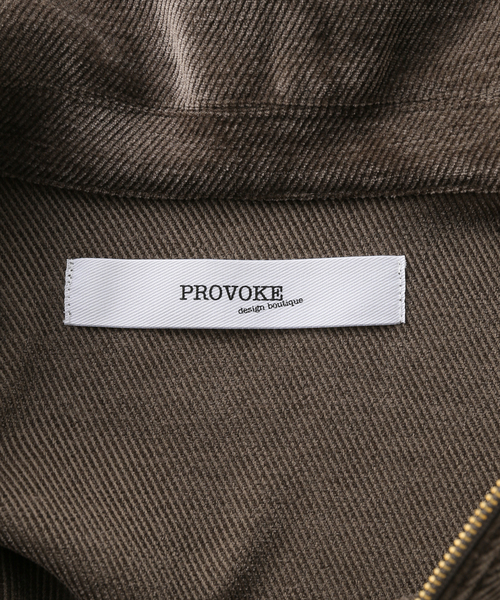 PROVOKE （プロヴォーク）の「【PROVOKE/プロヴォーク】 corduroy half zip プルオーバー（Tシャツ/カットソー・レディース・ブラウン・FREE）」の8枚目の写真