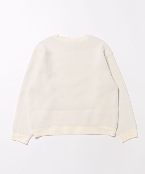 coca(coca)(コカ)の「【WEB限定セール】キッズ ポリウーリーウサギニットトップス(ニット/セーター・キッズ・チャコール/アイボリー・140/130/150/120)」の3枚目の写真