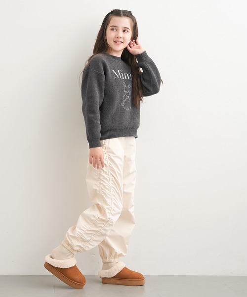 coca(coca)(コカ)の「【WEB限定セール】キッズ ポリウーリーウサギニットトップス(ニット/セーター・キッズ・チャコール/アイボリー・140/130/150/120)」の11枚目の写真