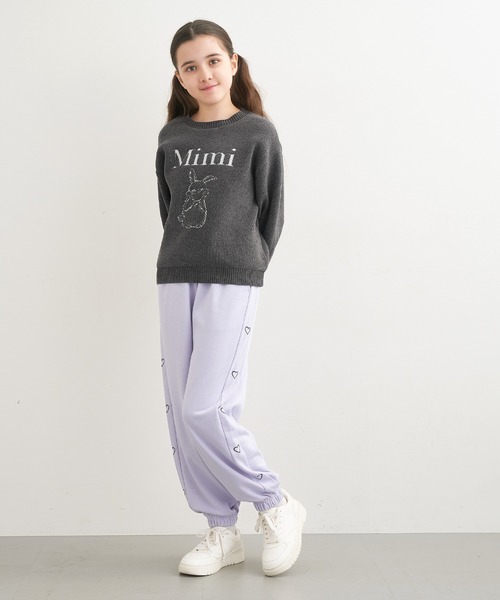 coca(coca)(コカ)の「【WEB限定セール】キッズ ポリウーリーウサギニットトップス(ニット/セーター・キッズ・チャコール/アイボリー・140/130/150/120)」の13枚目の写真