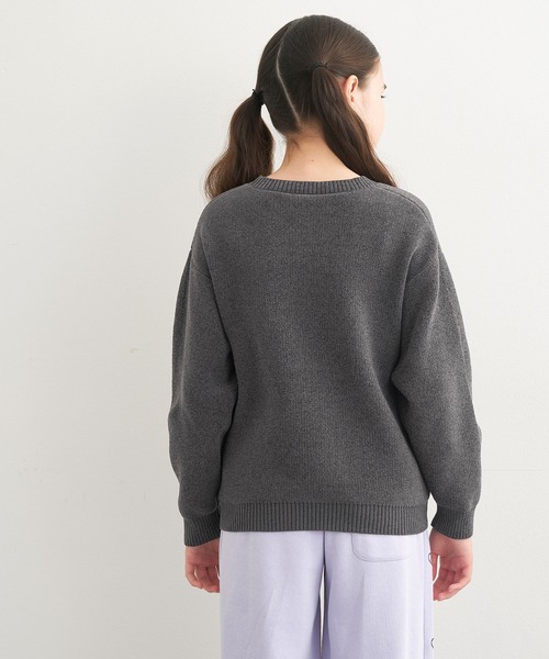 coca(coca)(コカ)の「【WEB限定セール】キッズ ポリウーリーウサギニットトップス(ニット/セーター・キッズ・チャコール/アイボリー・140/130/150/120)」の14枚目の写真