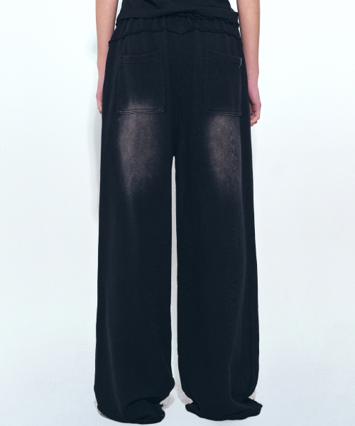 NICK&NICOLE(ニックアンドニコール)の「DESTROYED COTTON LOUNGE PANTS_BLACK(スウェットパンツ・レディース・ブラック・FREE)」の6枚目の写真
