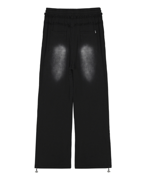 NICK&NICOLE(ニックアンドニコール)の「DESTROYED COTTON LOUNGE PANTS_BLACK(スウェットパンツ・レディース・ブラック・FREE)」の8枚目の写真