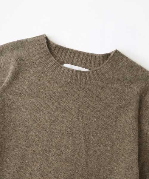 OUTSTANDING(アウトスタンディング)の「PURE WOOL WHOLEGARMENT KNIT_MELANGE BROWN(ニット/セーター・メンズ・その他・SMALL/MEDIUM/LARGE)」の3枚目の写真