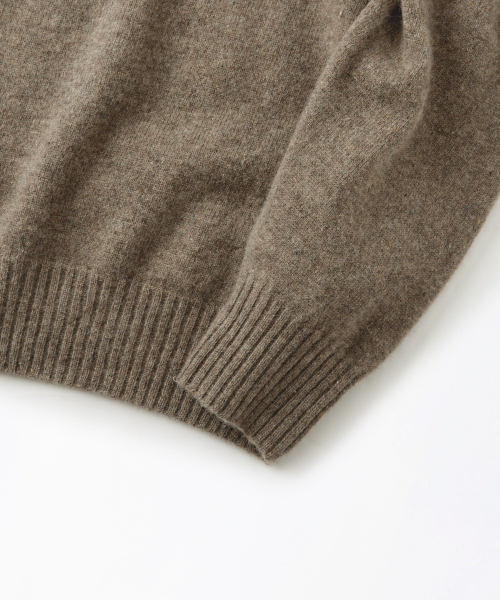 OUTSTANDING(アウトスタンディング)の「PURE WOOL WHOLEGARMENT KNIT_MELANGE BROWN(ニット/セーター・メンズ・その他・SMALL/MEDIUM/LARGE)」の4枚目の写真