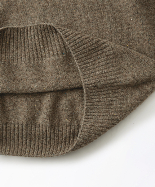 OUTSTANDING(アウトスタンディング)の「PURE WOOL WHOLEGARMENT KNIT_MELANGE BROWN(ニット/セーター・メンズ・その他・SMALL/MEDIUM/LARGE)」の6枚目の写真