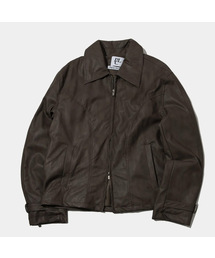 PLACE STUDIO(�v���C�X�X�^�W�I)�̃x�[�V�b�N�J���[ �l�b�N �X���� �؂�ւ����C�� �|�C���g ���U�[ �W���P�b�g_2COLOR(���C�_�[�X�W���P�b�g)