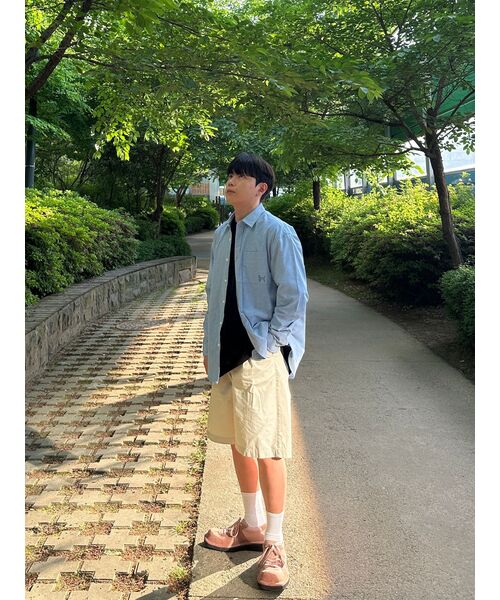MUSINSA STANDARD（ムシンサスタンダード）の「コットンワイドバミューダショーツ[クリーム]（その他パンツ・メンズ・その他・36/34/30/31/33/28/29/27/32/38）」の10枚目の写真