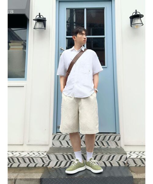 MUSINSA STANDARD（ムシンサスタンダード）の「コットンワイドバミューダショーツ[クリーム]（その他パンツ・メンズ・その他・36/34/30/31/33/28/29/27/32/38）」の13枚目の写真