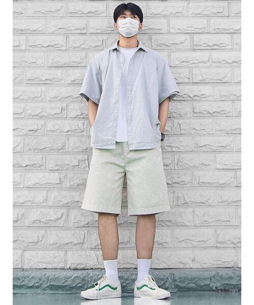 MUSINSA STANDARD（ムシンサスタンダード）の「コットンワイドバミューダショーツ[クリーム]（その他パンツ・メンズ・その他・36/34/30/31/33/28/29/27/32/38）」の16枚目の写真