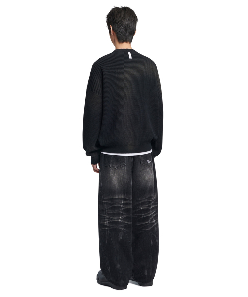 NOMANUAL（NOMANUAL）の「SPRAY DYEING KNIT - BLACK（ニット/セーター・レディース・その他・X-LARGE/SMALL/MEDIUM/LARGE）」の4枚目の写真