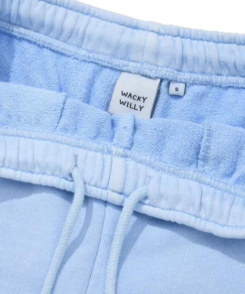 Wacky WiLLy(ワッキーウィリー)の「ウィメンズピグメントウォッシングスウェットショートパンツスカイブルー(その他パンツ・レディース・その他・SMALL/MEDIUM)」の4枚目の写真