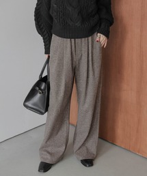 ダブルタックポンチリブパンツ
