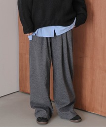 ダブルタックポンチリブパンツ