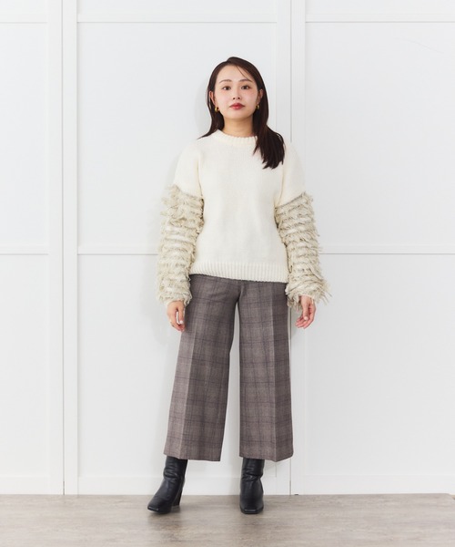 Sirin(シリン)の「【ZOZO限定】ループ編みニットプルオーバー(ニット/セーター・レディース・オフホワイト/チャコールグレー・FREE)」の21枚目の写真