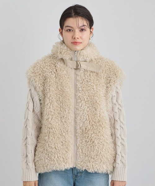 セール】プラスするだけでこなれ見え ボアベスト（ベスト）｜THE SHOP