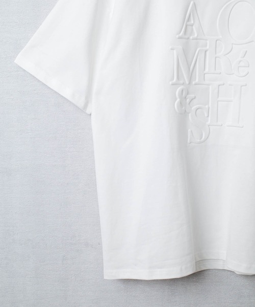 SWITCH BY ARCH(スイッチバイアーチ)の「【W】【it】【ARC】【SWITCH by ARCH】エンボス ロゴ Tシャツ(Tシャツ/カットソー・レディース・ホワイト/ブラック・FREE)」の9枚目の写真