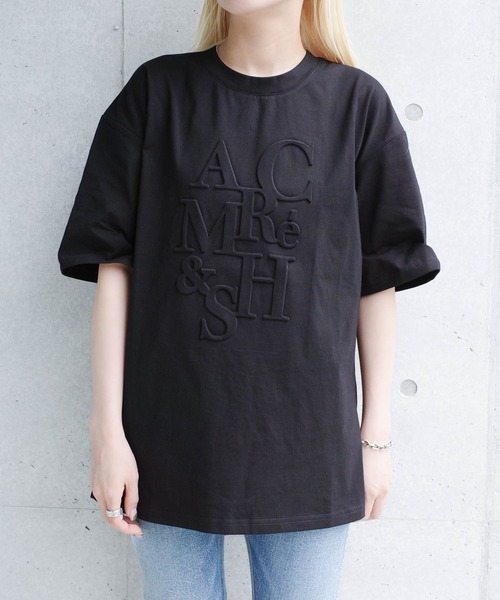 SWITCH BY ARCH(スイッチバイアーチ)の「【W】【it】【ARC】【SWITCH by ARCH】エンボス ロゴ Tシャツ(Tシャツ/カットソー・レディース・ホワイト/ブラック・FREE)」の12枚目の写真