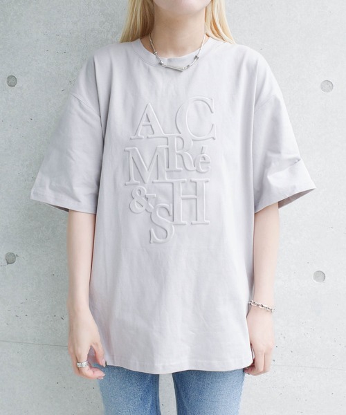 SWITCH BY ARCH(スイッチバイアーチ)の「【W】【it】【ARC】【SWITCH by ARCH】エンボス ロゴ Tシャツ(Tシャツ/カットソー・レディース・ホワイト/ブラック・FREE)」の22枚目の写真