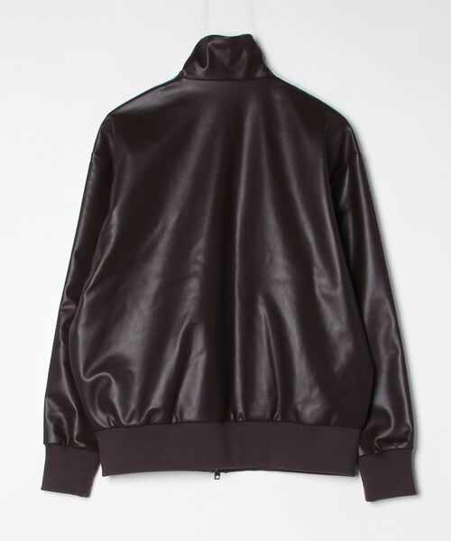 adidas(アディダス)の「adidas PLEATHER 3STRIPES TRACK TOP / アディダス プレザー 3ストライプ トラックトップ(その他アウター・メンズ・ブラウン・XL/L/M/S/XXL)」の2枚目の写真