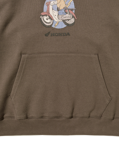 PHYPS MOTORCYCLE(フィップスモーターサイクル)の「Vintage Riding Bear Hoodie Brown(パーカー・メンズ・その他・SMALL/MEDIUM/LARGE/X-LARGE)」の5枚目の写真