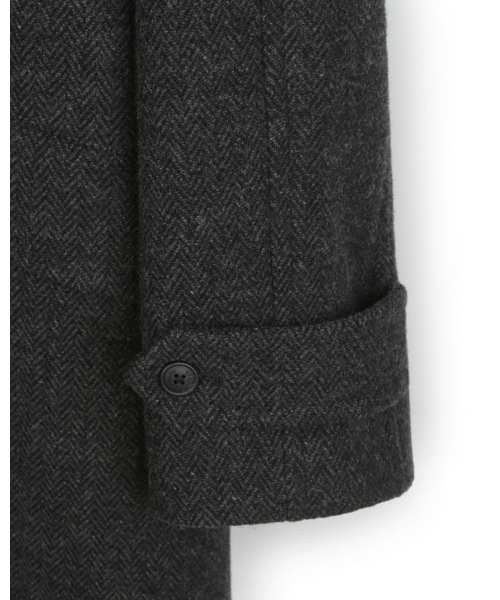 BESLOW(ビースロー)の「OVERSIZED HERRINGBONE ALPACA BALMACAAN COAT CHARCOAL HERRINGBONE(チェスターコート・メンズ・その他・SMALL/MEDIUM/LARGE/X-LARGE/X-SMALL)」の9枚目の写真