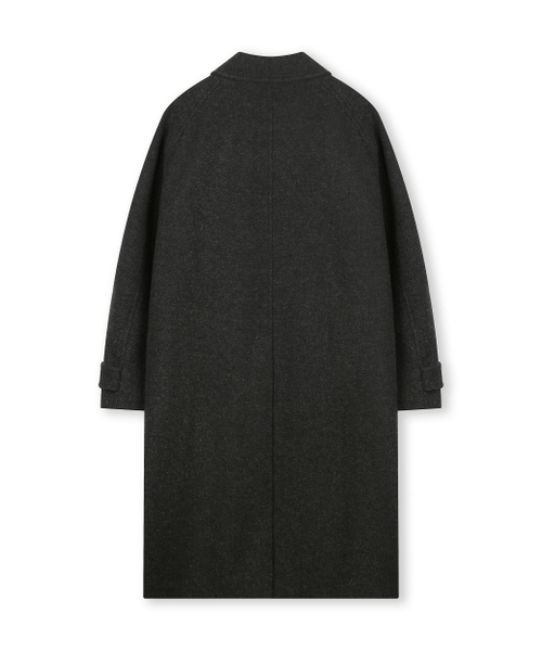 BESLOW(ビースロー)の「OVERSIZED HERRINGBONE ALPACA BALMACAAN COAT CHARCOAL HERRINGBONE(チェスターコート・メンズ・その他・SMALL/MEDIUM/LARGE/X-LARGE/X-SMALL)」の3枚目の写真