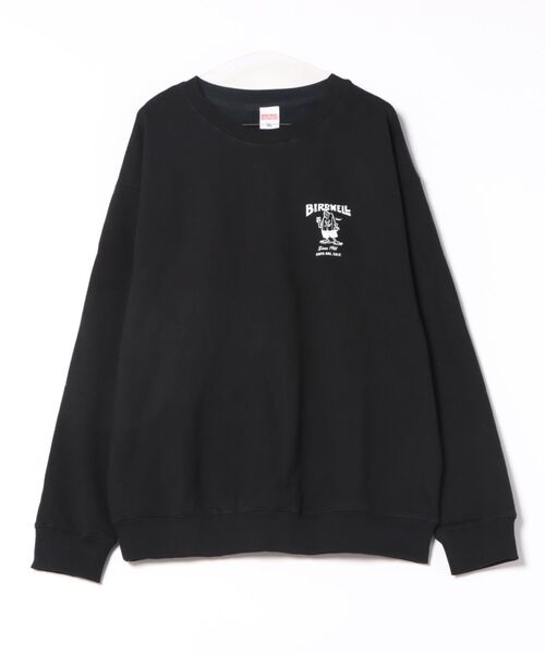 BIRDWELL(バードウェル)の「【BIRDWELL/バードウェル】61 SWEATSHIRT-JP 日本別注 ブランドロゴ バックプリント スウェット トレーナー(スウェット・メンズ・ヘザーグレー/ブラック・X-LARGE/MEDIUM/LARGE)」の3枚目の写真