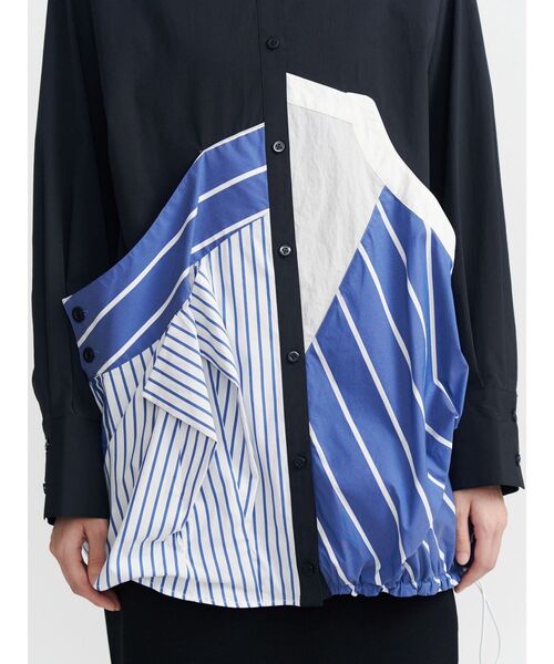 UN3D.（アンスリード）の「DECONSTRUCTION DOCKING SHIRT / ディコンストラクションドッキングシャツ（シャツ/ブラウス・レディース・ホワイト/ネイビー/その他1/ブラック・36/38）」の17枚目の写真