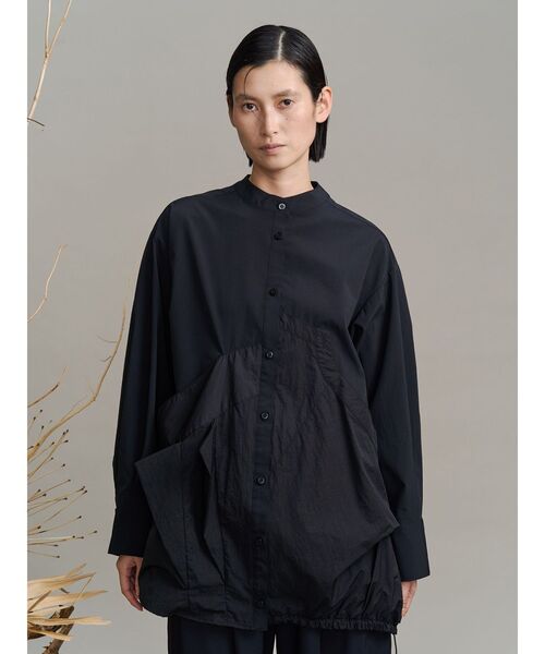 UN3D.（アンスリード）の「DECONSTRUCTION DOCKING SHIRT / ディコンストラクションドッキングシャツ（シャツ/ブラウス・レディース・ホワイト/ネイビー/その他1/ブラック・36/38）」の3枚目の写真