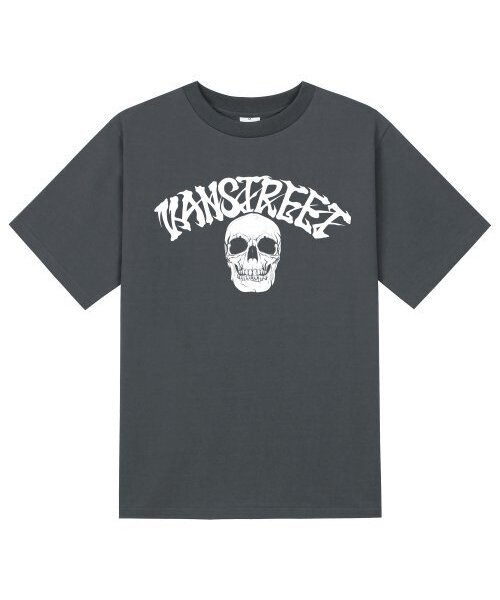 KAN6312(カン6312)の「KTG0168 レタリングオールドスクール半袖Tシャツ - グレー(Tシャツ/カットソー・メンズ・その他・LARGE/X-LARGE/SMALL/MEDIUM)」の1枚目の写真