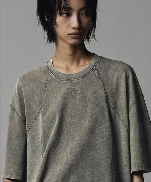 NOT4NERD(ノットフォーナード)の「NOT4NERD/ノットフォーナード/4 Cross Symbol Pigment Incision T-Shirts(Tシャツ/カットソー・メンズ・カーキ/チャコールグレー・XL/L/M)」の3枚目の写真
