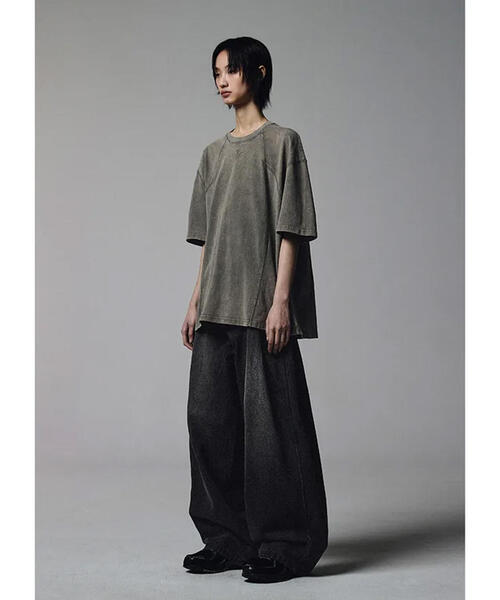NOT4NERD(ノットフォーナード)の「NOT4NERD/ノットフォーナード/4 Cross Symbol Pigment Incision T-Shirts(Tシャツ/カットソー・メンズ・カーキ/チャコールグレー・XL/L/M)」の5枚目の写真