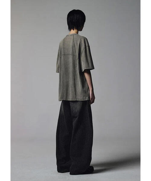 NOT4NERD(ノットフォーナード)の「NOT4NERD/ノットフォーナード/4 Cross Symbol Pigment Incision T-Shirts(Tシャツ/カットソー・メンズ・カーキ/チャコールグレー・XL/L/M)」の6枚目の写真