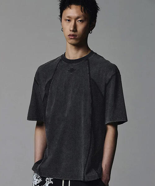 NOT4NERD(ノットフォーナード)の「NOT4NERD/ノットフォーナード/4 Cross Symbol Pigment Incision T-Shirts(Tシャツ/カットソー・メンズ・カーキ/チャコールグレー・XL/L/M)」の10枚目の写真
