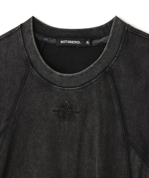 NOT4NERD(ノットフォーナード)の「NOT4NERD/ノットフォーナード/4 Cross Symbol Pigment Incision T-Shirts(Tシャツ/カットソー・メンズ・カーキ/チャコールグレー・XL/L/M)」の13枚目の写真