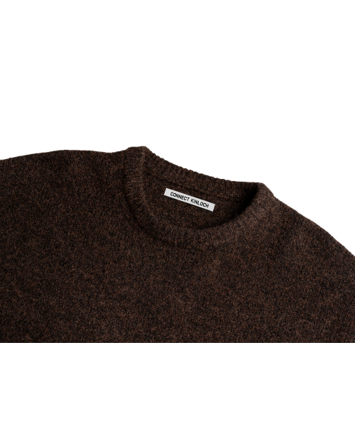 CONNECT KINLOCH（コネクトキンロック）の「デイリークルーネックニット[ブラウン]（ニット/セーター・メンズ・ブラウン・LARGE/SMALL/MEDIUM）」の6枚目の写真