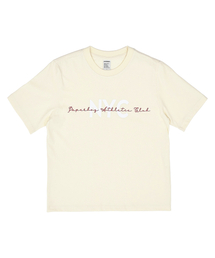 ウィメンズアスレチック半袖Tシャツ-クリーム
