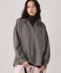 Elura | スウェードライクＶブラウス/636913(シャツ/ブラウス)