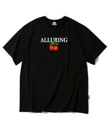 ALLURIG チェリーグラフィックTシャツ - ブラック