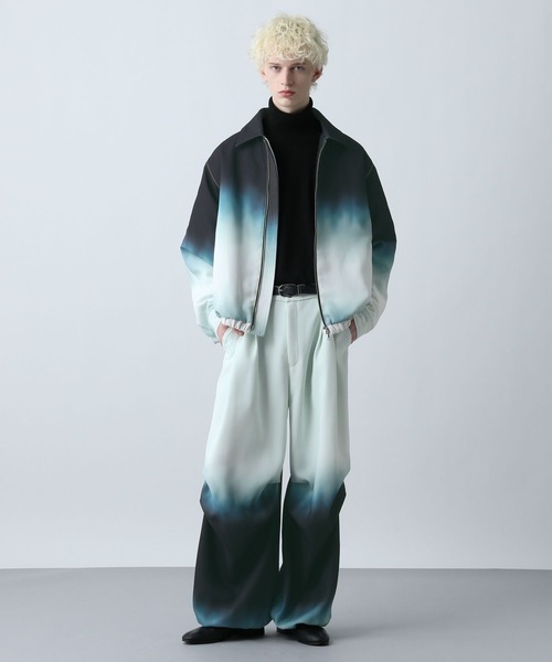 HARE(ハレ)の「グラデーションブルゾン(HARE)(ブルゾン・メンズ・ブラック系その他/グリーン系その他・FREE)」の6枚目の写真