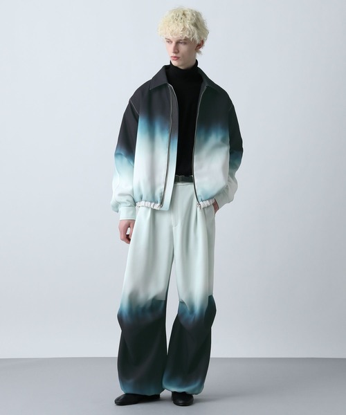 HARE(ハレ)の「グラデーションブルゾン(HARE)(ブルゾン・メンズ・ブラック系その他/グリーン系その他・FREE)」の7枚目の写真