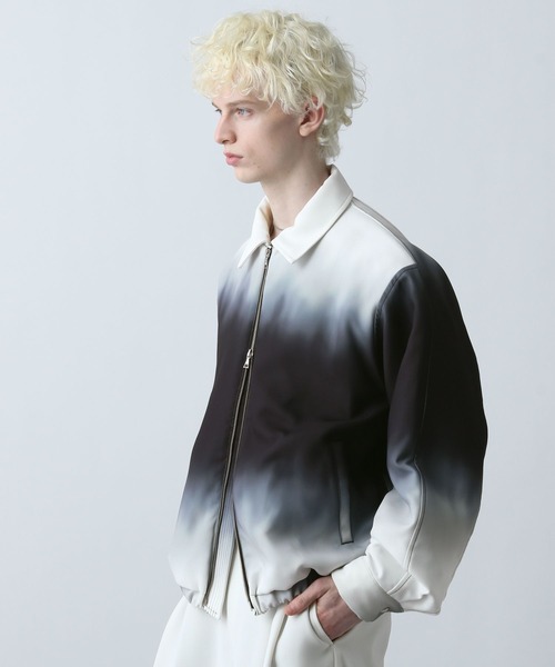 HARE(ハレ)の「グラデーションブルゾン(HARE)(ブルゾン・メンズ・ブラック系その他/グリーン系その他・FREE)」の10枚目の写真