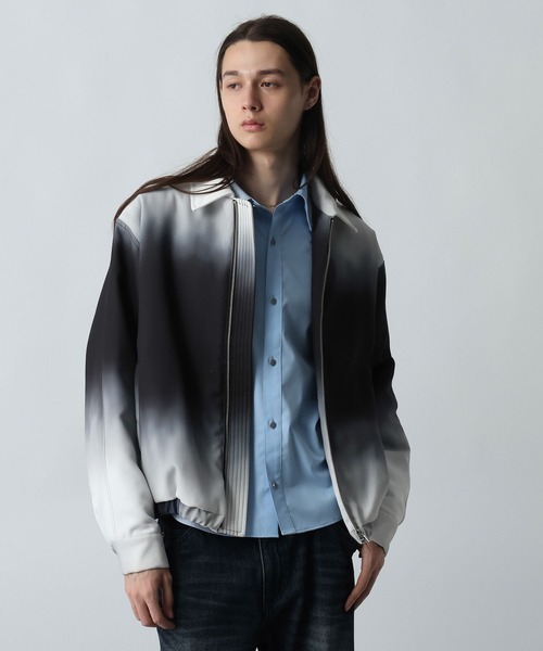 HARE(ハレ)の「グラデーションブルゾン(HARE)(ブルゾン・メンズ・ブラック系その他/グリーン系その他・FREE)」の13枚目の写真